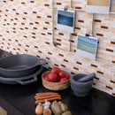 BCD-03  Cinnamon Brick Glass Mosaic Tile