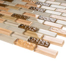 BCD-03  Cinnamon Brick Glass Mosaic Tile