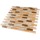 BCD-03  Cinnamon Brick Glass Mosaic Tile