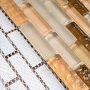 BCD-03  Cinnamon Brick Glass Mosaic Tile