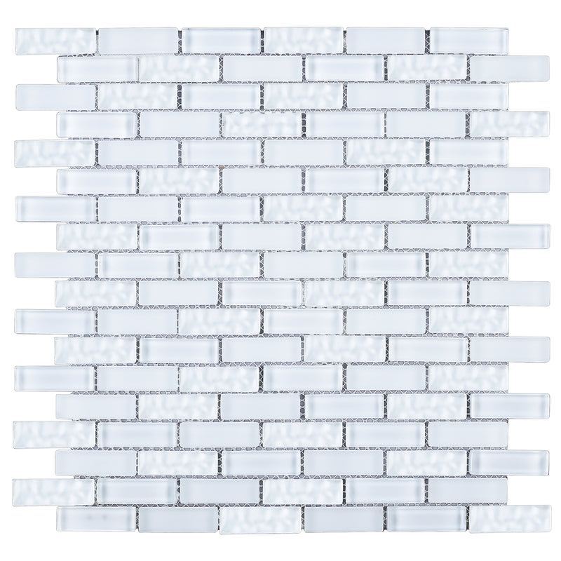 BCD-04  Crystile White Brick Glass Mosaic Tile