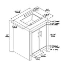 1919  24" Bathroom Vanity Cabinet Set