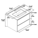 1923  24" Bathroom Vanity Wall Mount Set