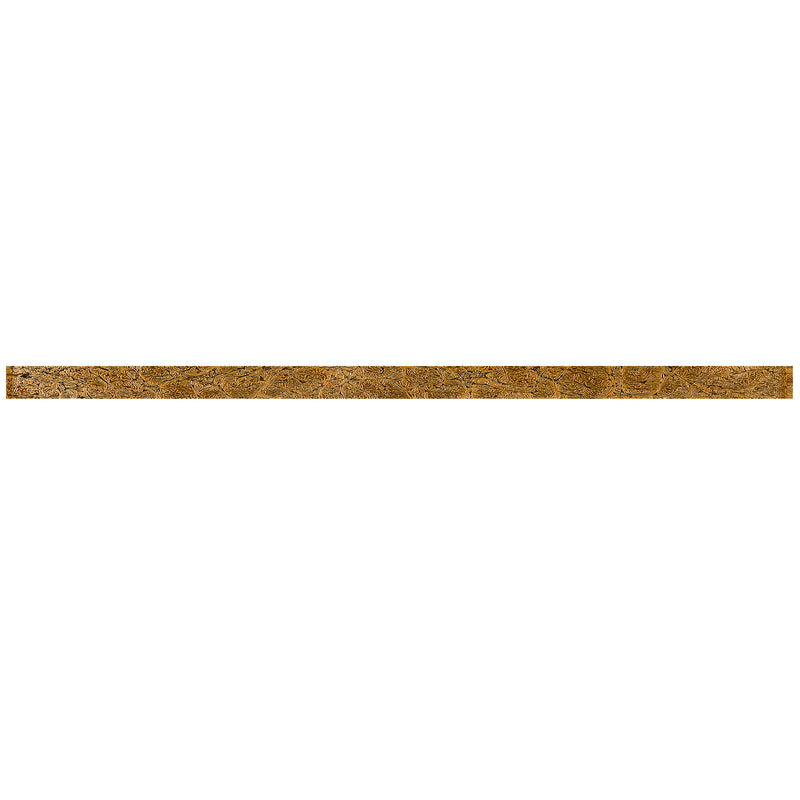 CLIN-16  Brown Glass Pencil Liner Wall Trim Molding 1"X12", 1/2"X12"