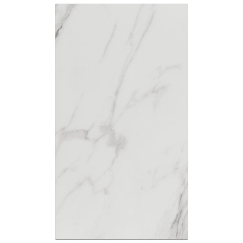 NATURAL DELUXE  Viterbo Blanco Marble Look Polished Porcelain Tile 18"x36" Wall & Floor
