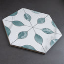 ALICANTE 8"x10" Porcelain Hexagon Flower Look Floor and Wall Tile Matt