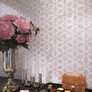 ALICANTE 8"x10" Porcelain Hexagon Flower Look Floor and Wall Tile Matt