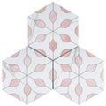 ALICANTE 8"x10" Porcelain Hexagon Flower Look Floor and Wall Tile Matt