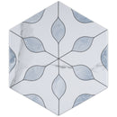 ALICANTE 8"x10" Porcelain Hexagon Flower Look Floor and Wall Tile Matt