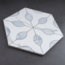 ALICANTE 8"x10" Porcelain Hexagon Flower Look Floor and Wall Tile Matt