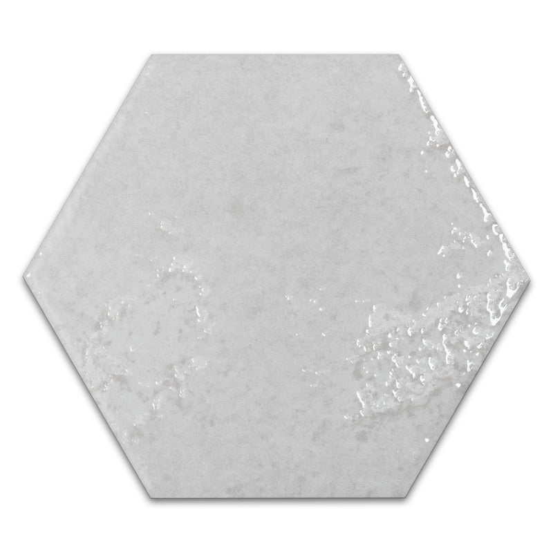 ALMA 5.1"x5.9" Porcelain Stone Look Floor and Wall Tile - White