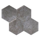 ALMA 5.1"x5.9" Porcelain Stone Look Floor and Wall Tile - Gray