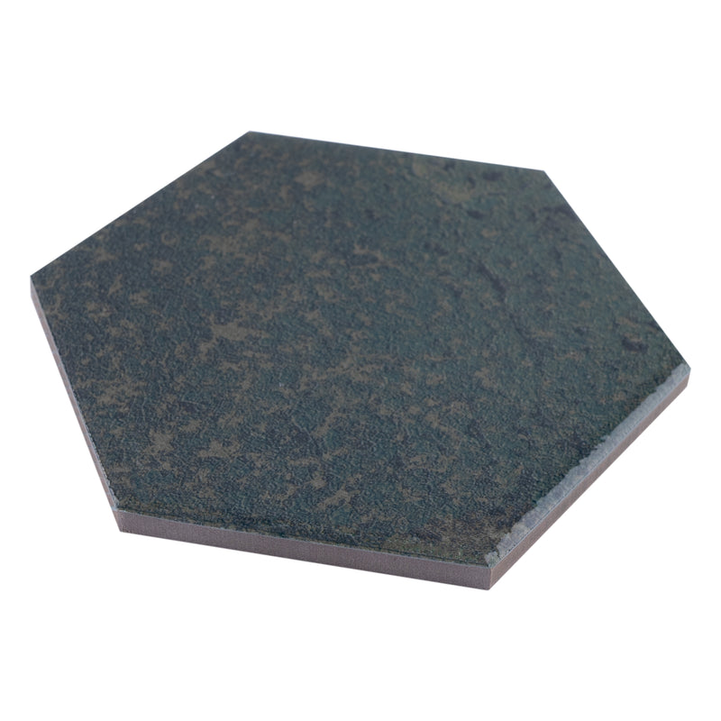 ALMA 5.1"x5.9" Porcelain Stone Look Floor and Wall Tile - Green