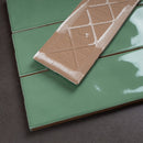 BORGO 2.6"x7.9" Polished Porcelain Floor and Wall Tile - Jade Green