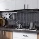 BORGO 2.6"x7.9" Polished Porcelain Floor and Wall Tile - Graphite Gray