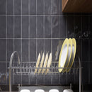 BORGO 2.6"x7.9" Polished Porcelain Floor and Wall Tile - Graphite Gray