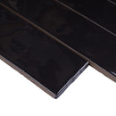 BORGO 2.6"x7.9" Polished Porcelain Floor and Wall Tile - Noir Black