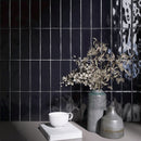 BORGO 2.6"x7.9" Polished Porcelain Floor and Wall Tile - Noir Black