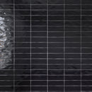 BORGO 2.6"x7.9" Polished Porcelain Floor and Wall Tile - Noir Black