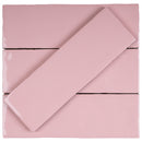 BORGO 2.6"x7.9" Polished Porcelain Floor and Wall Tile - Pink