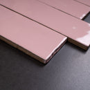 BORGO 2.6"x7.9" Polished Porcelain Floor and Wall Tile - Pink