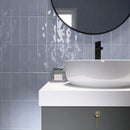 BORGO 2.6"x7.9" Polished Porcelain Floor and Wall Tile - Sky Blue