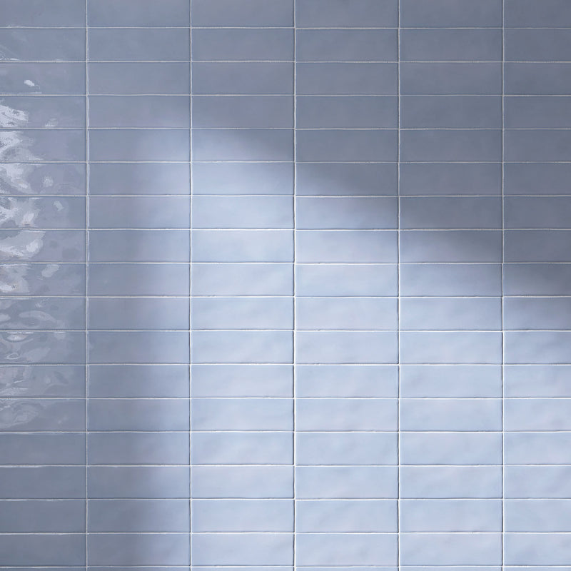 BORGO 2.6"x7.9" Polished Porcelain Floor and Wall Tile - Sky Blue