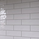 BORGO 2.6"x7.9" Polished Porcelain Floor and Wall Tile - Blanco White