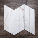 ELEGANCE 3.15"x15.75" Matte Porcelain Floor and Wall Tile - Gold