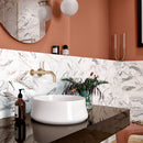 ELEGANCE 3.15"x12.99" Matte Porcelain Floor and Wall Tile - Gold