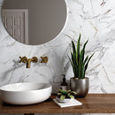 ELEGANCE 7.7"x8.9" Matte Porcelain Floor and Wall Tile - Gold