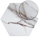 ELEGANCE 7.7"x8.9" Matte Porcelain Floor and Wall Tile - Gold