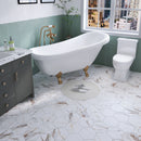 ELEGANCE 7.7"x8.9" Matte Porcelain Floor and Wall Tile - Gold