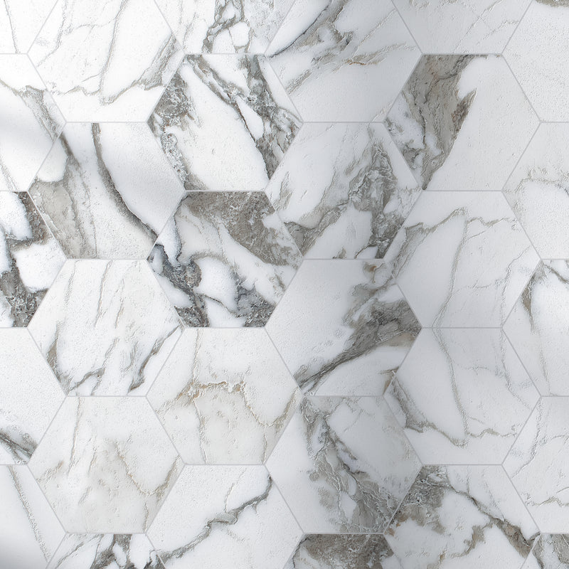 ELEGANCE 7.7"x8.9" Matte Porcelain Floor and Wall Tile - Majestic