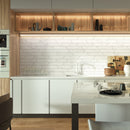 ELEGANCE 3.15"x15.75" Matte Porcelain Floor and Wall Tile - White