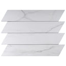 ELEGANCE 3.15"x15.75" Matte Porcelain Floor and Wall Tile - White