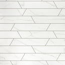 ELEGANCE 3.15"x15.75" Matte Porcelain Floor and Wall Tile - White