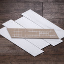 ELEGANCE 3.15"x15.75" Matte Porcelain Floor and Wall Tile - White