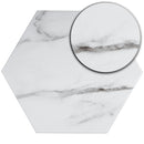 ELEGANCE 7.7"x8.9" Matte Porcelain Floor and Wall Tile - White