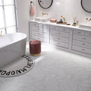 ELEGANCE 7.7"x8.9" Matte Porcelain Floor and Wall Tile - White