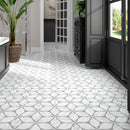 COROLA 7.7"x8.9" Matte Porcelain Floor and Wall Tile - Gray