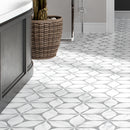 COROLA 7.7"x8.9" Matte Porcelain Floor and Wall Tile - Gray