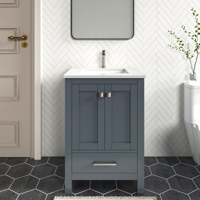 1901  24" Bathroom Vanity Cabinet Set