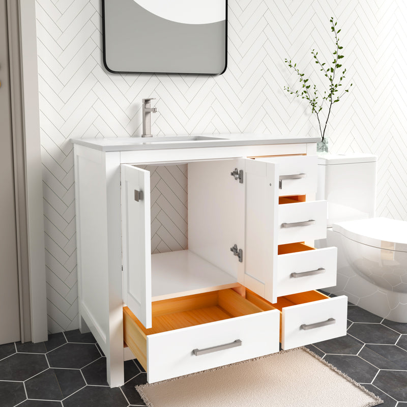1901  36" Bathroom Vanity Cabinet Set