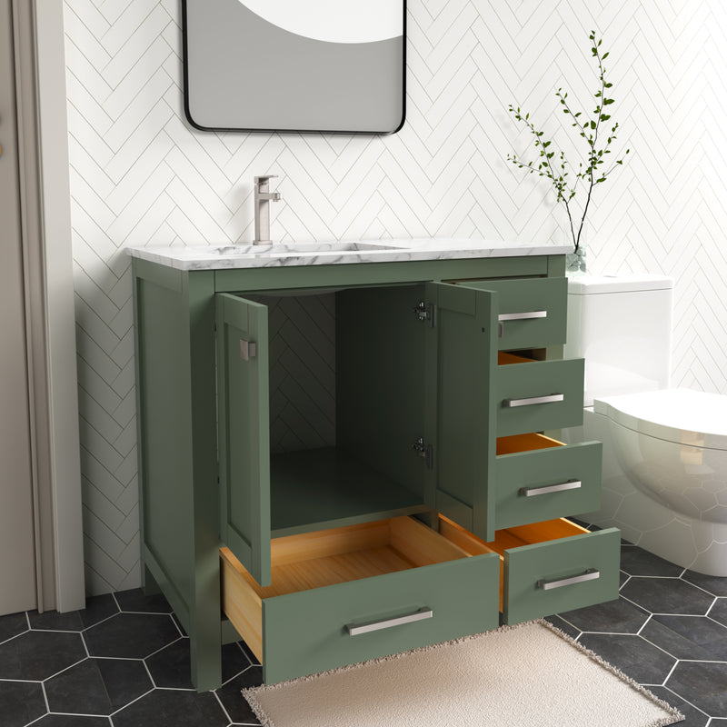 1901  36" Bathroom Vanity Cabinet Set