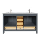 1901  60" Bathroom Vanity Cabinet Set