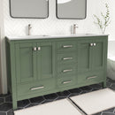 1901  60" Bathroom Vanity Cabinet Set