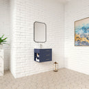 1906  24" Bathroom Vanity Wall Mount Set(Left Side Shelf)