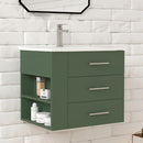 1906  24" Bathroom Vanity Wall Mount Set(Left Side Shelf)
