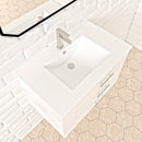 1906  30" Bathroom Vanity Wall Mount Set(Left Side Shelf)